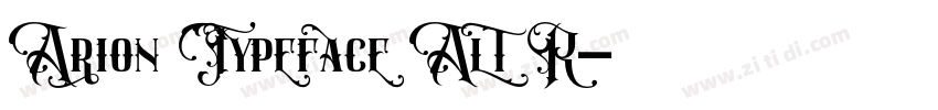 Arion Typeface Alt R字体转换